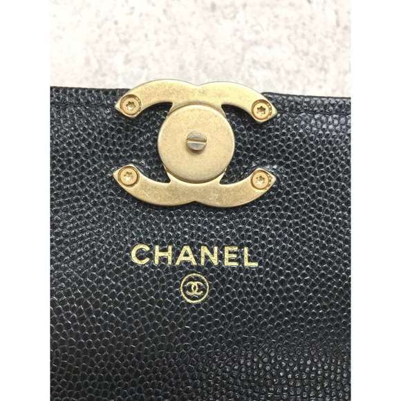Chanel Lambskin Leather Chain Wallet Black - Picture 3 of 5